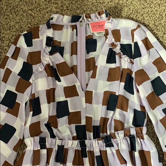 ♠️ Kate Spade geo squares mini dress ♠️ - Picture 4 of 6